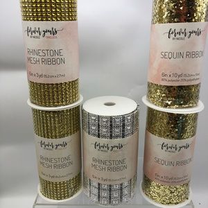 Rhinestones & Sequin Mesh 5 Rolls